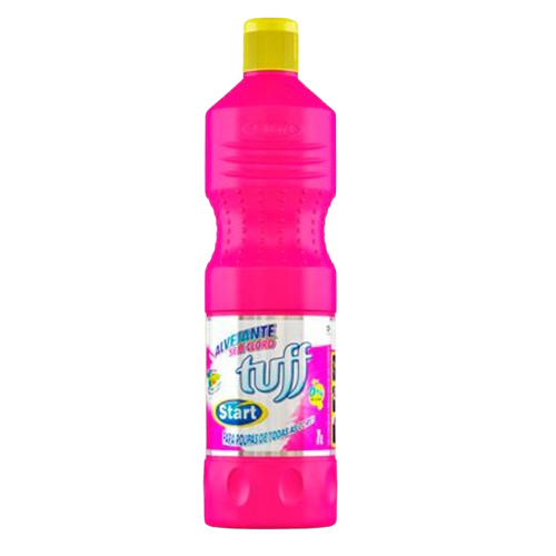 Alvejante Sem Cloro Tuff Start Tira Manchas para Roupas Brancas e Coloridas 1L