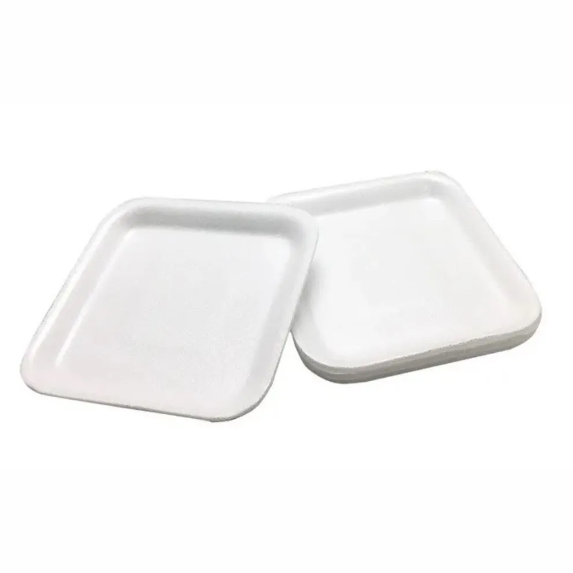 Bandeja de Isopor B1 Rasa Branca para Alimentos - Kit com 400 Unidades - Loja de Produtos de Limpeza em Goiânia - Foto 2