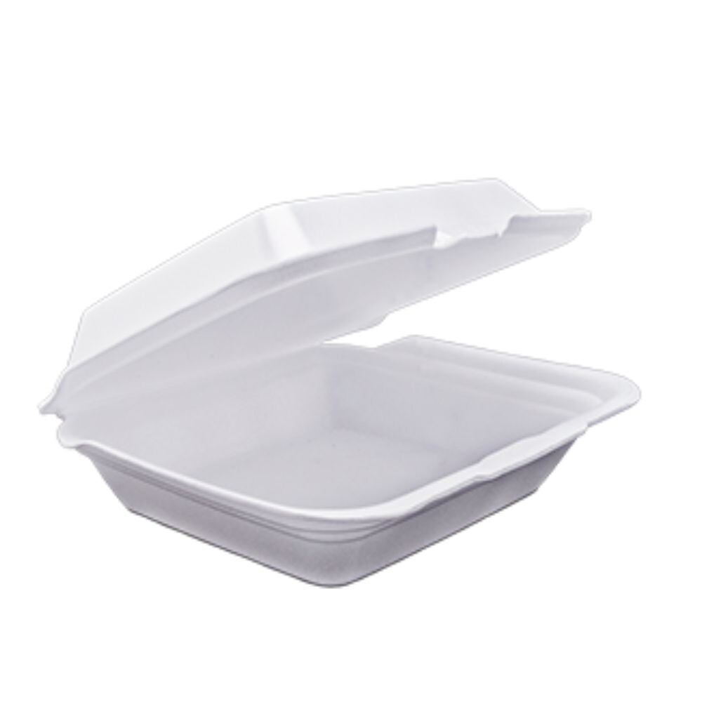 Bandeja de Isopor D2O Branca Retangular - Pacote com 200 Unidades