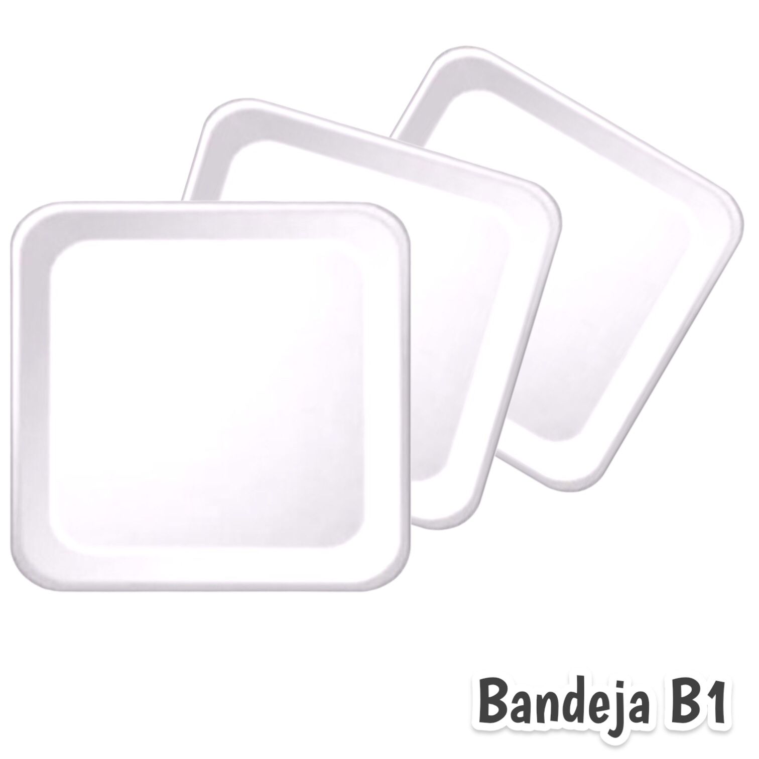 Bandeja de Isopor XPS B1 Branca Kit com 100 Unidades - Isofort