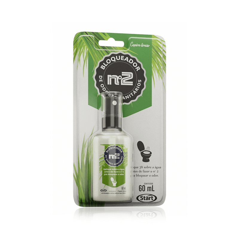 Bloqueador de Odores Sanitários Start N2 Capim Limão 60ml
