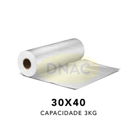 Bobina Picotada GW Flex 30x40 3kg - Embalagem Alimentos