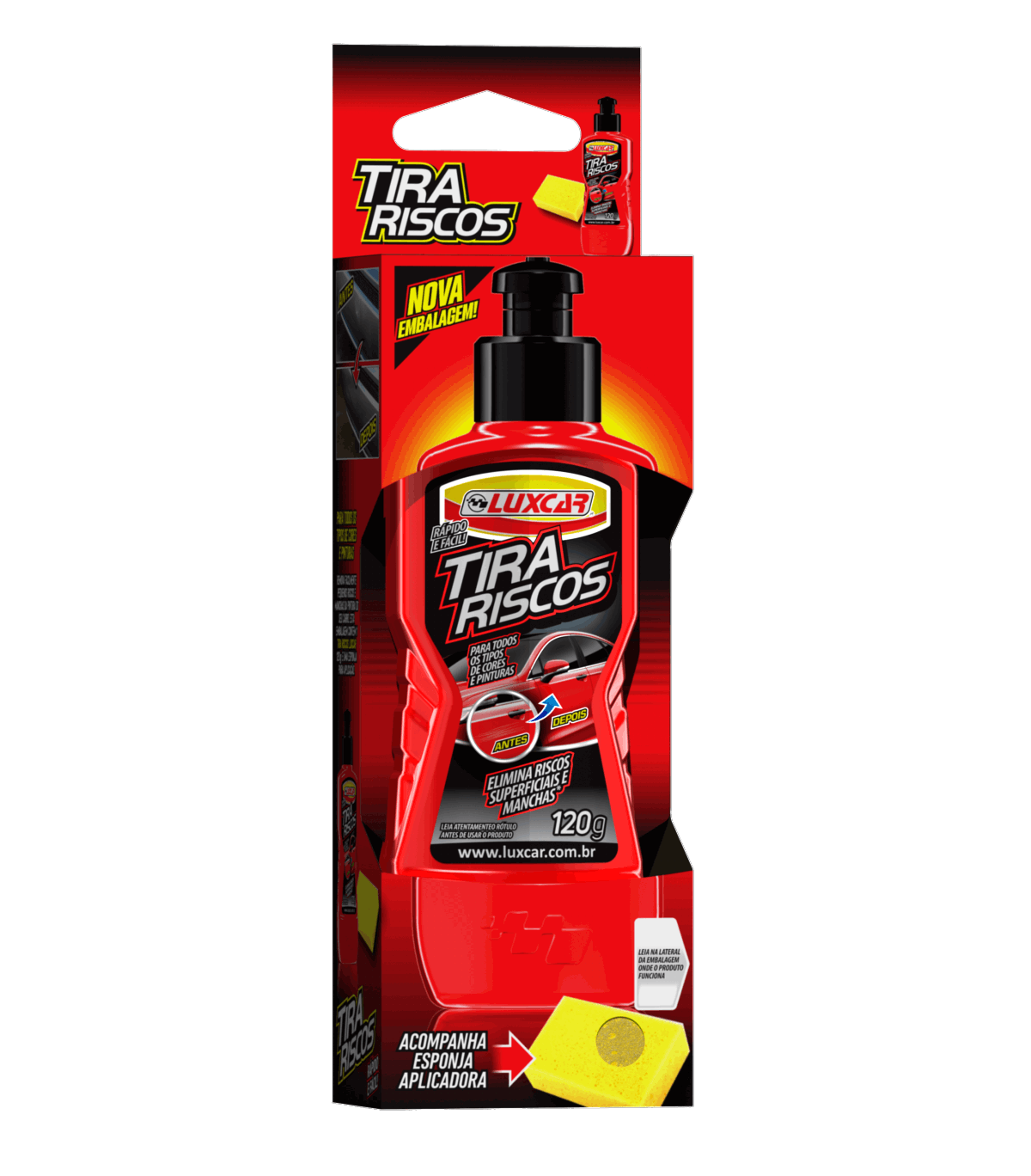 Luxcar Tira Riscos para Carro e Vidro - Remove Arranhões