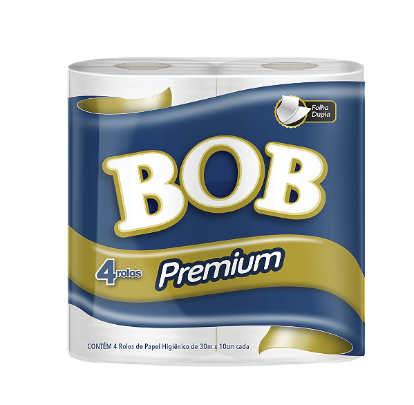 PAPEL HIGIÊNICO BOB BRANCO FOLHA DUPLA PC 4 X 30 METROS