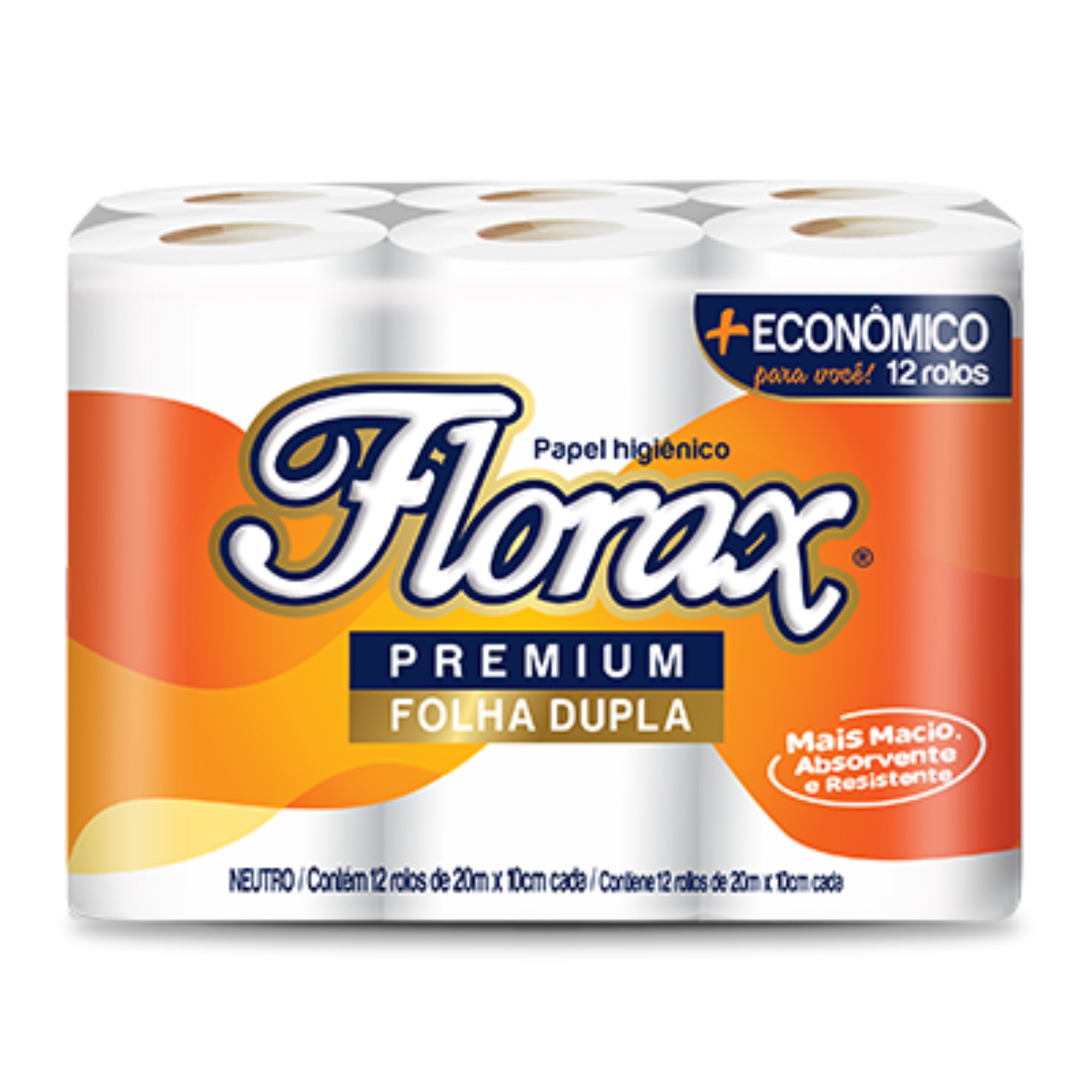 FLORAX PAPEL HIGIENICO KIT COM 12